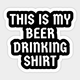 This Is My Beer Drinking Shirt Oktoberfest Sticker